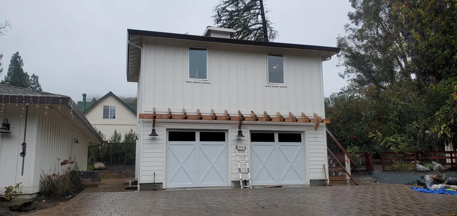 Completed garage door installation project