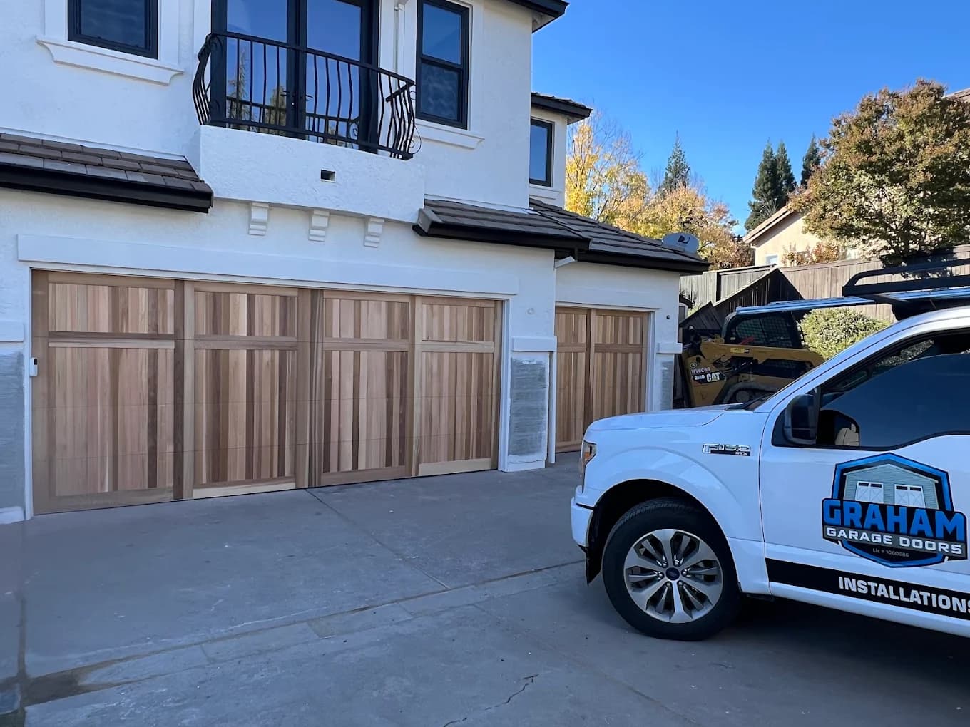 Graham Garage Doors technician servicing a garage door in Berkeley