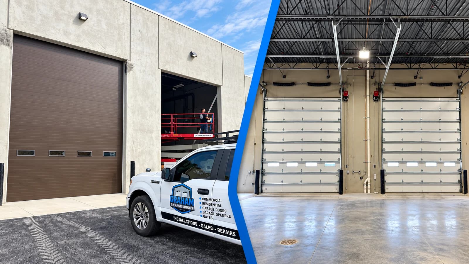 Commercial Overhead Door Installation and Replacement by Graham Garage Doors in Northern California